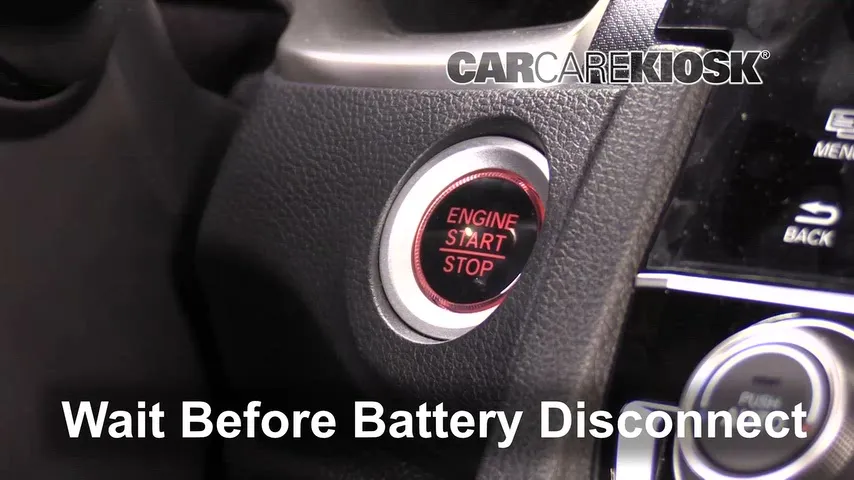 2017 Honda Civic LX 1.5L 4 Cyl. Turbo Coupe Battery Replace